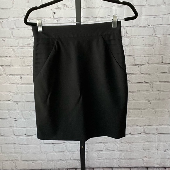 Gianni Bini Black Pencil Skirt Size 4 - Picture 1 of 3